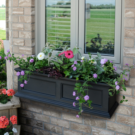 Mayne Fairfield Window Box 3' - Black 5822-B